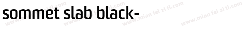 sommet slab black字体转换